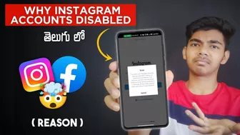 Why Instagram Account Disabled 2022 Telugu | Facebook Account Disabled | ( REASON )