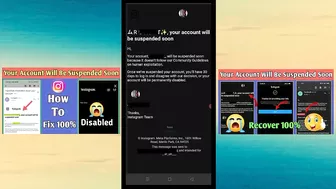 Your Account Will Be Suspended Soon Instagram Problem | Instagram Account Suspended | Disabled Insta