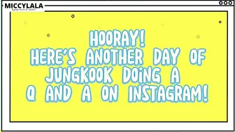 JUNGKOOK's Instagram Full Q and A ENG SUB! Taehyung deleted what?! Megan finally posted BTS selfie!