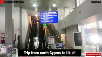 Travel with me to Uk!! From north Cyprus Ercan airport | Holiday