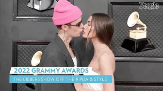 Justin Bieber and Hailey Baldwin Shut Down the Grammys Red Carpet with a Passionate Kiss! | PEOPLE