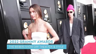 Justin Bieber and Hailey Baldwin Shut Down the Grammys Red Carpet with a Passionate Kiss! | PEOPLE