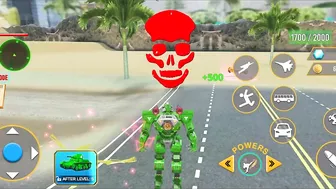 Army Bus Robot Car Game 3d - Flying Car Robot Games