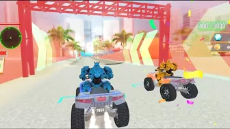 Army Bus Robot Car Game 3d - Flying Car Robot Games