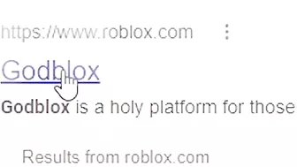 If GOD Owns Roblox...