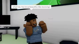 When someone calls you pretty (meme) ROBLOX