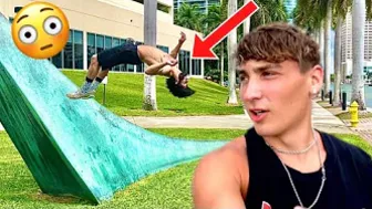 CRAZY WALL TRICK CHALLENGE!???? | Soloflow & Shawn Bautista