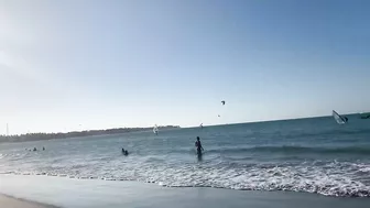 Walking on Cabarete Beach