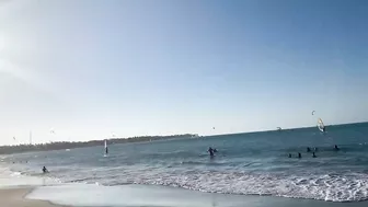 Walking on Cabarete Beach