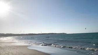 Walking on Cabarete Beach