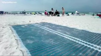 Beach in St. Pete unveils nonslip pathways to help with mobility challenges