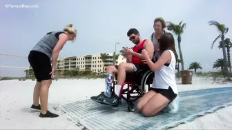 Beach in St. Pete unveils nonslip pathways to help with mobility challenges