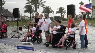 Beach in St. Pete unveils nonslip pathways to help with mobility challenges