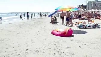 Plaja Rapana Beach 4K video Sun Summer Party Fun Mamaia Beach Bikini Beach.