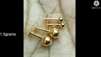 2.5grams daily wear earrings models//with weight.