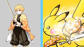 POKEMON CHARACTERS AS OTHER ANIME VERSIONS