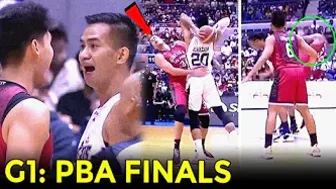 Hindi pa nagsisimula magkakasuntukan na, Ginebra vs Meralco PBA Finals! | Game 1