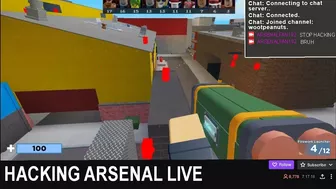 I Made A HACKING Streamer RAGE QUIT (Roblox Arsenal)