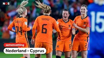 Hoppaaa, 12-0 voor Oranje, Miedema scoort 6x! | Samenvatting Nederland – Cyprus | WK-kwalificatie