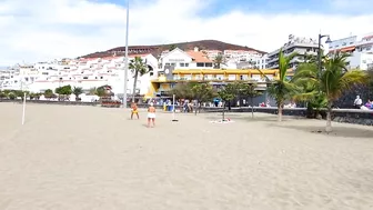 Walking tour playa de las vistas BEACH WALK Tenerife Spain