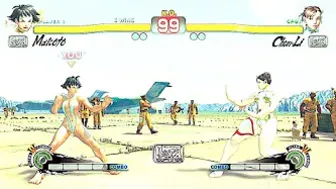 usf4 - slingshot bikini Makoto vs. arrange Chun-Li