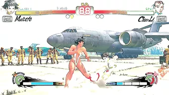 usf4 - slingshot bikini Makoto vs. arrange Chun-Li