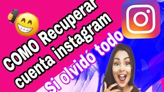 COMO "RECUPERAR MI CUENTA DE INSTAGRAM 2022 SI OLVIDO El CORREO Y LA CONTRASENA FÁCIL Y RÁPIDO