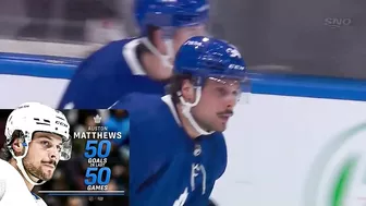 GOTTA SEE IT: Auston Matthews Scores 50th Goal In Last 50 games