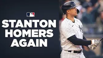 Two games, two homers! Giancarlo Stanton is on a 162-homer pace!