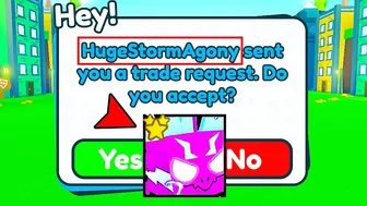 Huge Storm Agony DM sent me a Lucky or Scam Trade ? | Pet Simulator X