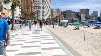 BENIDORM ???????? LEVANTE BEACH HOT & SUNNY APRIL 2022 Costa Blanca Walking Tour 4K