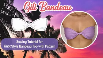 DIY Knot Bandeau Bikini Top (with Instant PDF Pattern!) | Gili Top | Sixte Designs