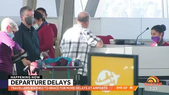 Major travel CHAOS at Australian airports | 7NEWS