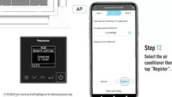 How to Connect Panasonic Comfort Cloud App for models with Wired Remote Controller (CZ-RTC6BLW)