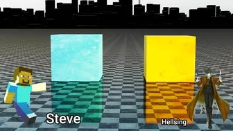 Steve vs Top 10 Strongest Anime Protagonist - Power levels (3D)