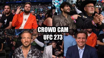 UFC 273: Crowd Cam Moments (Celebrities came out to watch Chimaev vs Burns)