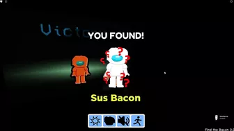 How to get the SUS BACON BADGE in FIND THE BACONS | Roblox