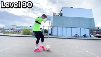 TRICK SHOTS from Level 1 To Level 100 (Football/Soccer)