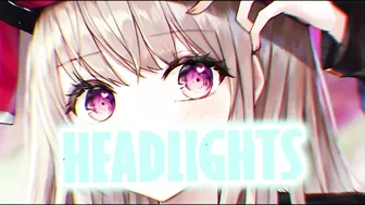 Nightcore - Headlights (4K ANIME/LYRICS) | Alan Walker & Alok