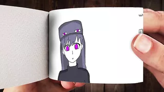 Endergirl and Steve | Minecraft Anime FlipBook Animation