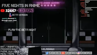 IShowSpeed Gets Mad Hor** Playing Five Nights At Anime ????