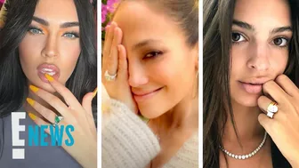 Most UNIQUE Celebrity Engagement Rings: J.Lo, Megan Fox & More | E! News