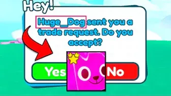 Huge Dog DM sent me a Lucky or Scam Trade ? | Pet Simulator X