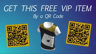 HOW TO GET THIS VIP SHIRT BY A QR CODE (Roblox Free Accessories Tutorial)