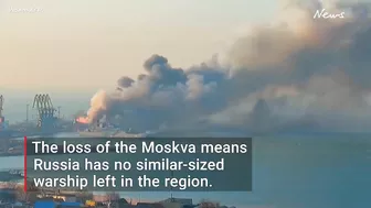 Russian warship Moskva explodes on Ukraine coast