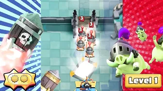 ROCKET LEVEL 16 vs LEVEL 1 Cards compilation