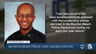 Boynton Beach police chief announces resignation