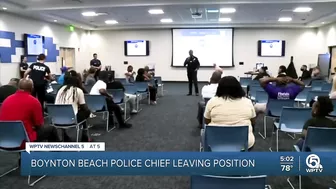 Boynton Beach police chief announces resignation