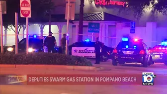 Heavy police presence spotted in Pompano Beach