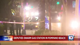 Heavy police presence spotted in Pompano Beach